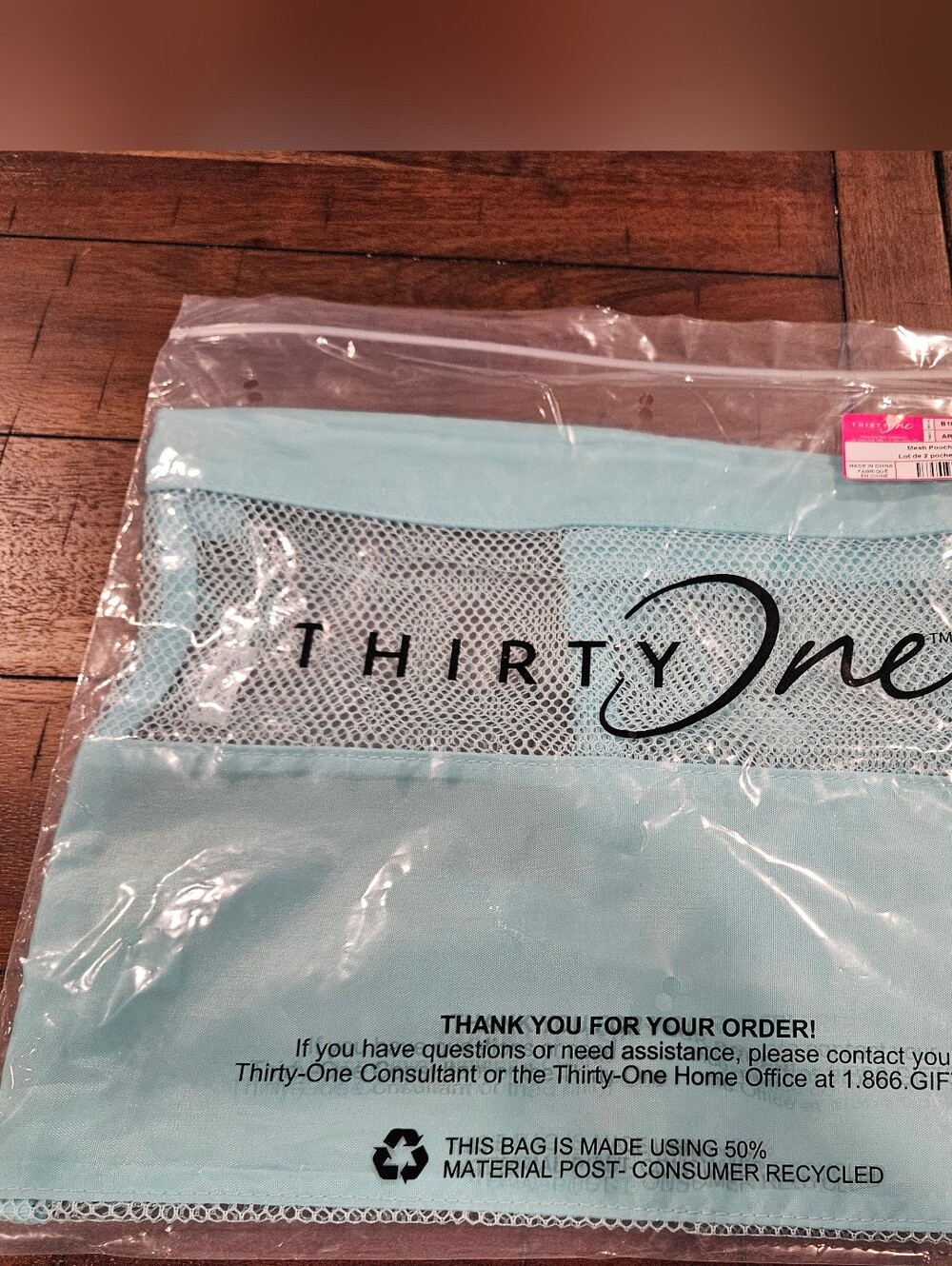 thirty-one Aqua Mesh Pouches 2-Pack | NWT